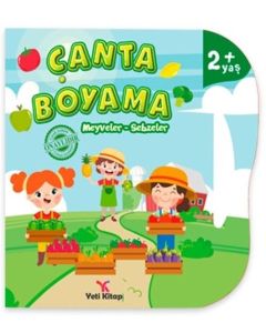 Çanta Boyama - Meyveler Sebzeler 2+ Yaş