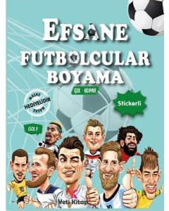 Efsane Futbolcular Boyama - Çek Kopar Stickerli