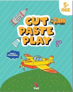 Cut Paste Play - Family Engagement - İngilizce Kes Yapıştır Oyna Kitabı 2 (Mavi)
