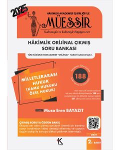 Müessir Milletlerarası Hukuk (Kamu Hukuku - Özel Hukuk ) Soru Bankası