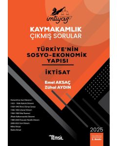 İmtiyaz Kaymakamlık Çıkmış Sorular Türkiye'nin Sosyo-Ekonomik Yapısı ve İktisat