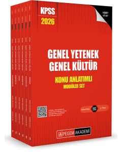 2026 KPSS Genel Yetenek Genel Kültür Lisans Konu Anlatımlı Modüler Set - (6 Kitap)