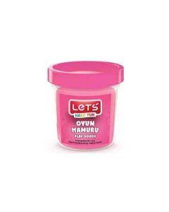 Let's 8440-14 Tek Renk Oyun Hamuru 115Gr Neon Pembe