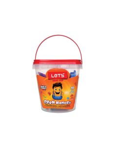 Let's Plastik Kova Oyun Hamuru 6 Renk L8700