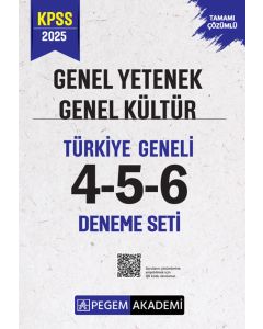 KPSS Genel Yetenek Genel Kültür Tamamı Çözümlü Türkiye Geneli 4-5-6 (3'lü Deneme Seti) 