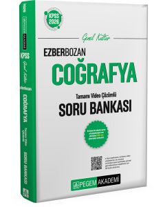 2026 KPSS Genel Yetenek Genel Kültür Ezberbozan Coğrafya Tamamı Video Çözümlü Soru Bankası