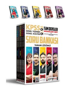 2026 KPSS Genel Yetenek Genel Kültür Tüm Dersler Tamamı Çözümlü Modüler Soru Bankası Seti (5 Kitap)