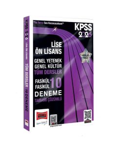 2026 KPSS GK-GY Lise Ön Lisans Tüm Dersler Fasikül Fasikül Tamamı Çözümlü 10 Deneme