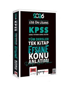 2026 KPSS Lise Ön Lisans GK-GY Tüm Dersler Tek Kitap Efsane Konu Anlatımı