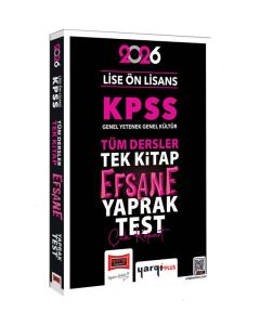 2026 KPSS Lise Ön Lisans GK-GY Tüm Dersler Tek Kitap Efsane Çek Kopart Yaprak Test