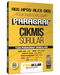 AGS KPSS ALES DGS Tüm Adaylar İçin Paragraf Tamamı PDF Çözümlü Tüm Paragraf Soruları Çıkmış Sorular