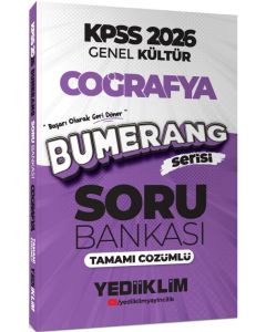 2026 KPSS Genel Kültür Bumerang Coğrafya Tamamı Çözümlü Soru Bankası