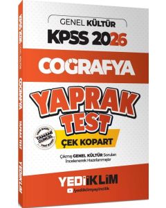 2026 KPSS Genel Kültür Coğrafya Çek Kopart Yaprak Test