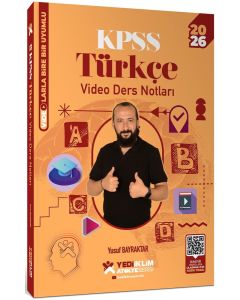 2026 KPSS Genel Yetenek Atölye Serisi Türkçe Video Ders Notları