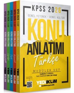 2026 KPSS Genel Yetenek - Genel Kültür Konu Anlatımı Modüler Set ( 5 Kitap)