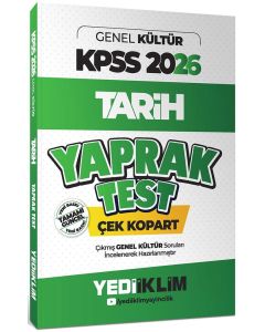 2026 KPSS AGS Genel Kültür Tarih Çek Kopart Yaprak Test