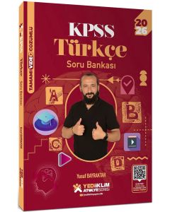 2026 KPSS Atölye Serisi Genel Yetenek Türkçe Tamamı Video Çözümlü Soru Bankası