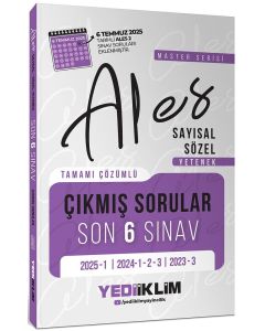 ALES Master Serisi Sayısal Sözel Yetenek Tamamı Çözümlü Son 6 Sınav Çıkmış Sorular