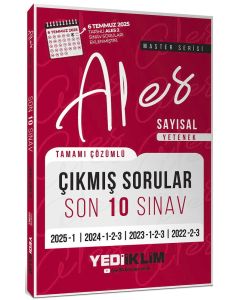 ALES Master Serisi Sayısal Yetenek Tamamı Çözümlü Son 10 Sınav Çıkmış Sorular