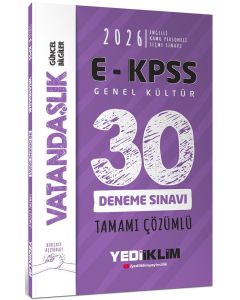 2026 EKPSS Tüm Adaylar İçin Genel Kültür Vatandaşlık Tamamı Çözümlü 30 Deneme Sınavı