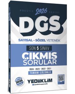 2026 DGS Prestij Serisi Sayısal Sözel Yetenek Tamamı Çözümlü Son 5 Sınav Çıkmış Sorular
