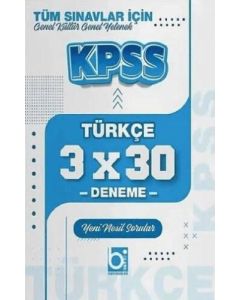 KPSS Türkçe 3x30 Deneme