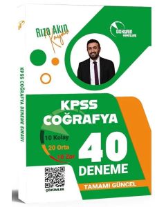 KPSS Coğrafya 40 Deneme Çözümlü
