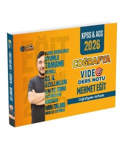  2026 KPSS MEB-AGS Coğrafya Video Ders Notu