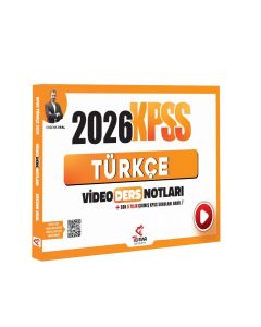 2026 KPSS Türkçe Video Ders Notları