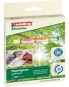 Edding 24 Ecoline 4'lü Fosforlu Kalem Seti