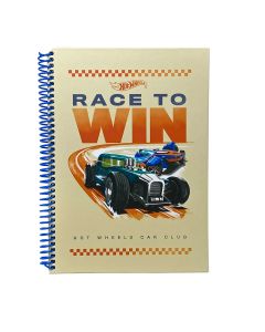 Space Hot Wheels Race To Win Spiralli Sert Kapak Kareli Defter (Ciltli)