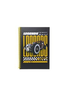 Hot Wheels Legends Tour Spiralli Sert Kapak Kareli Defter