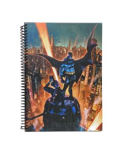 Space Batman Gotham City Spiralli Sert Kapak Kareli Defter (Ciltli)