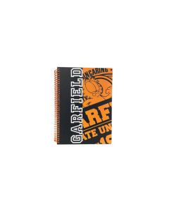 Space Garfıeld Unıversity Spiralli Sert Kapak Kareli Defter (Ciltli)
