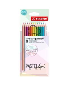 STABILO Aquacolor Pastellove 12'li