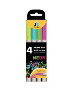 Adel Prime Ink Multisurface 4lü Neon Markör