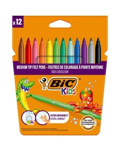 Bic Kids Keçeli Boya Kalemi Ultra Yıkanabilir 12'li