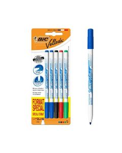 Bic Velleda 4+1 Blisterli Çocuk Beyaz Tahta Kalemi
