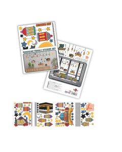İstisna Ramazan Temalı 76 Parça Cam Sticker