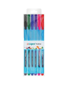 Liqeo Fineliner Kalem 6'Lı Pvc