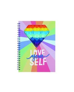 A4 Push Pop Bubble Elmas Spiralli Defter