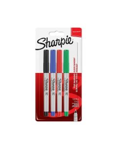 Sharpie Ultra Fine. Süper İnce Uç. 4'lü Standard Renk Bls