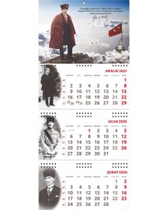 2026 Atatürk Gemici Duvar Takvimi - Sakarya