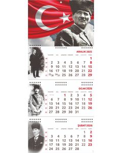 2026 Atatürk Gemici Duvar Takvimi - Ayyıldız