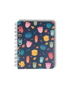 Muus Spiral Acorns 12x16 Tel Spiral 256 Syf Çizgisiz Butik defter