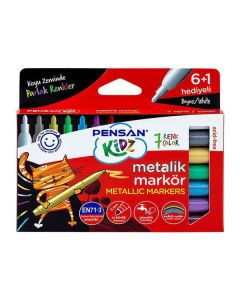 Pensan Kidz Temizlenebilir 7 Metalik Markör Kalem Pe99930