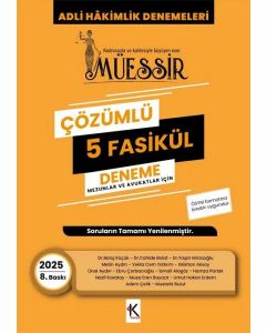 2025 Adli Hakimlik Fasikül 5 Deneme Çözümlü 