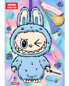 Labubu Blueberry Çılgın Koleksiyon - Çıkartmalı Boyama Kitabı