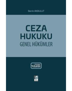 Ceza Hukuku Genel Hükümler (Ciltli)