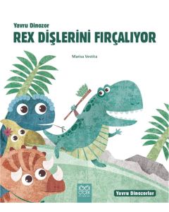 Yavru Dinozor Rex Dişlerini Fırçalıyor